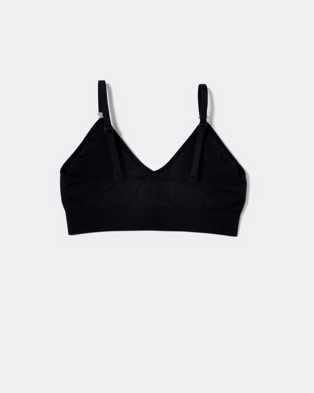 SASSH Essential Bralette in Black, back view