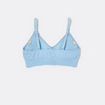 SASSH Essential Bralette in Blue, back view