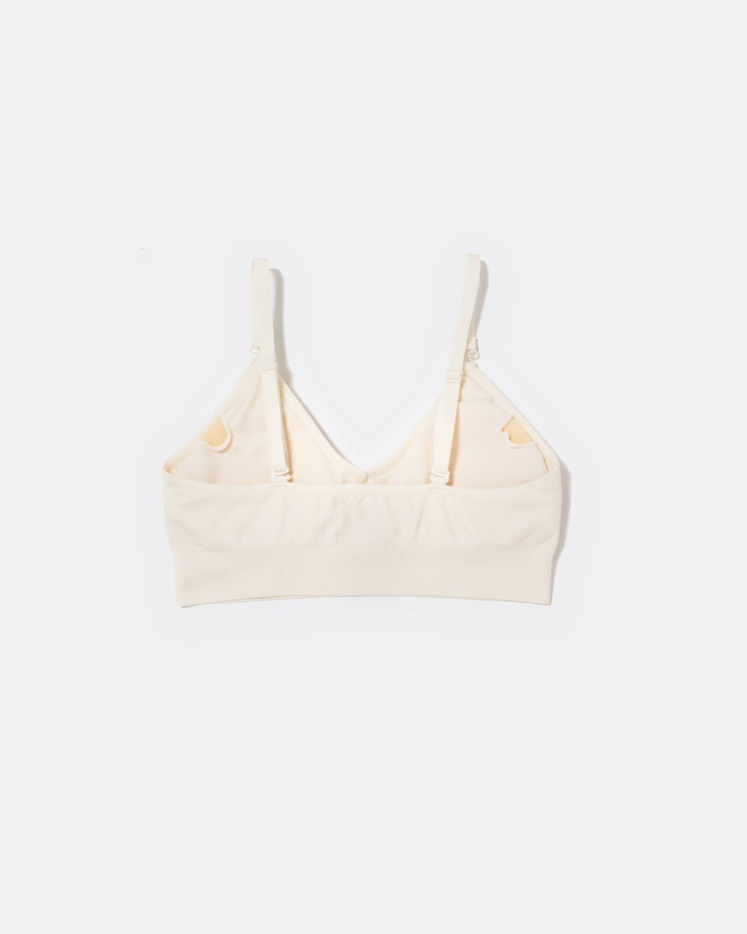 SASSH Essential Bralette in white, back view