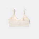 SASSH Essential Bralette in white, back view