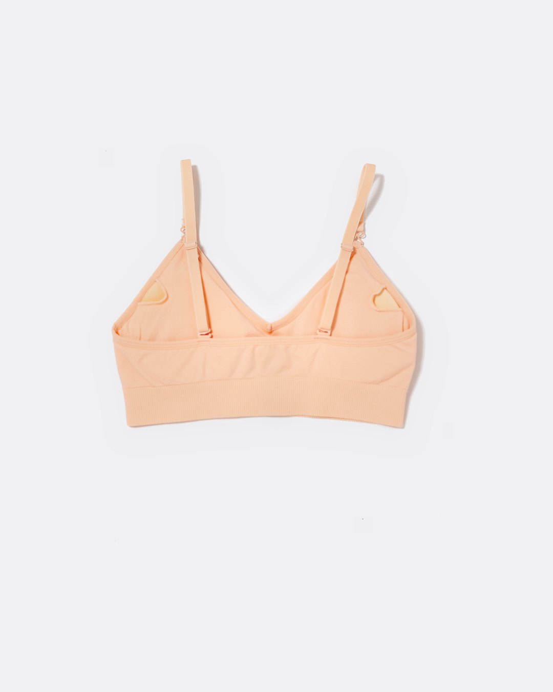 SASSH Essential Bralette in Peach, back view