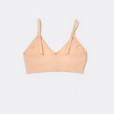 SASSH Essential Bralette in Peach, back view